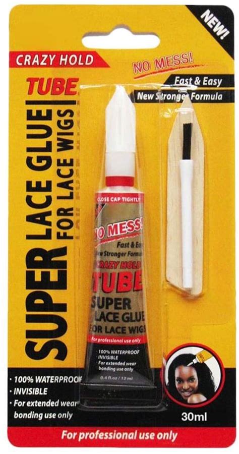 Super Lace Glue Adhesive Tube Crazy Hold For Lace Wigs 10 Fl Oz 30ml