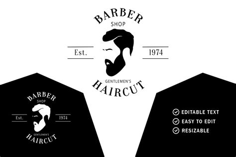 Barber Shop Logo Custom Designed Graphics Creative Market