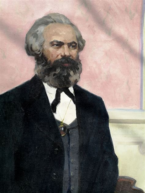 Social Realism Oil Painting Karl Marx Unknown Artist Original Etsy