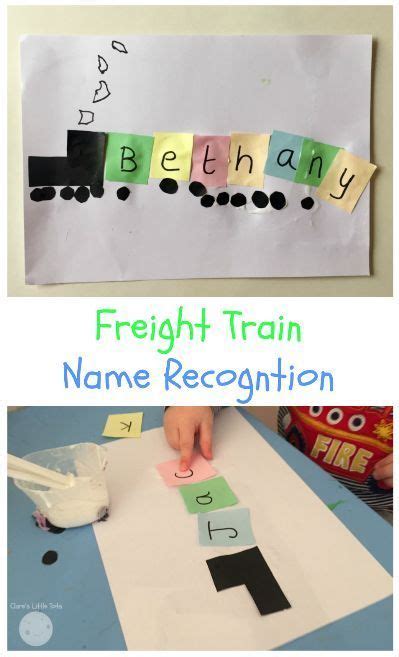 Freight Train Name Recognition Craft For Preschoolers