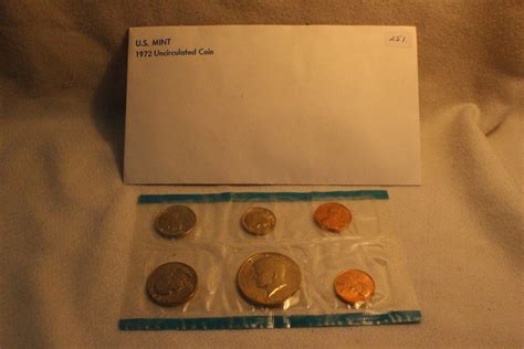 1972 Us Mint Coin Set Uncirculated