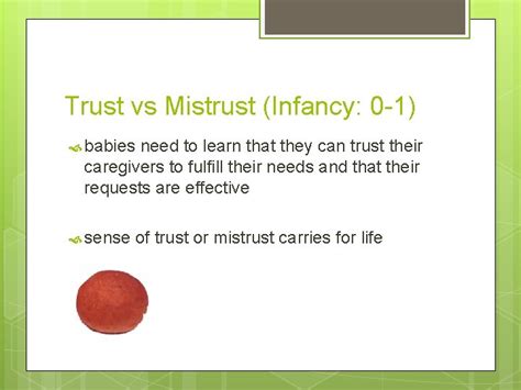 Erikson Stages Of Social Development Trust Vs Mistrust