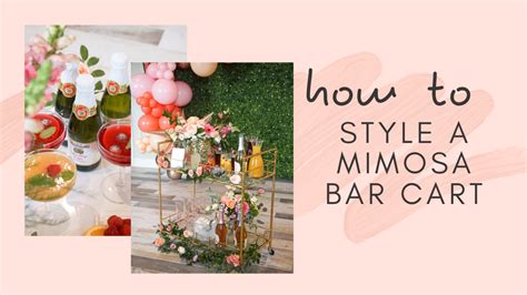 How To Style A Mimosa Bar Cart Mimosa Bar Bar Cart Bar Cart Styling