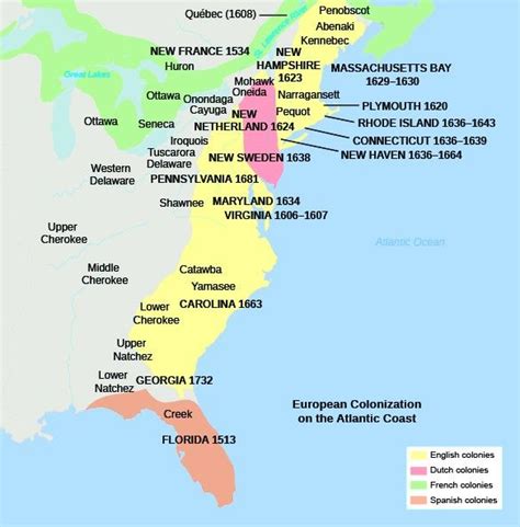 This Is A Map Showing The English Dutch French And Spanish Colonies