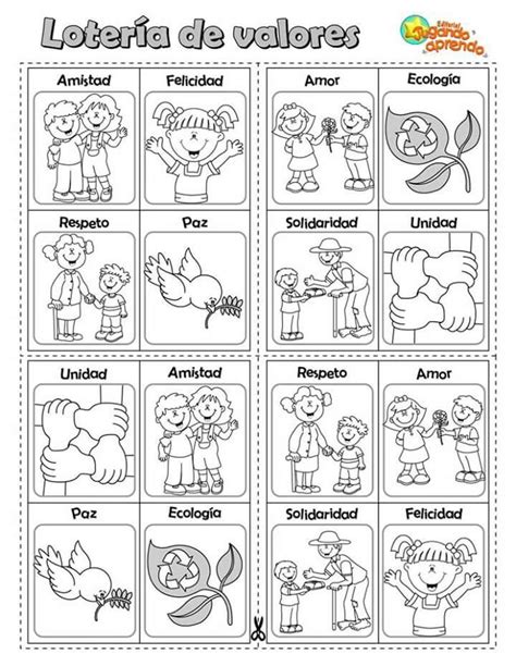 Etica Y Valores Spanish Teaching Resources English Activities Family Activities Preschool