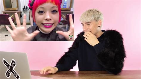 Purple is used because, if you take a look at the color wheel, it is the direct opposite color of yellow. BRAD MONDO REACTS TO HARAJUKU GIRL HAIR COLOR! - YouTube