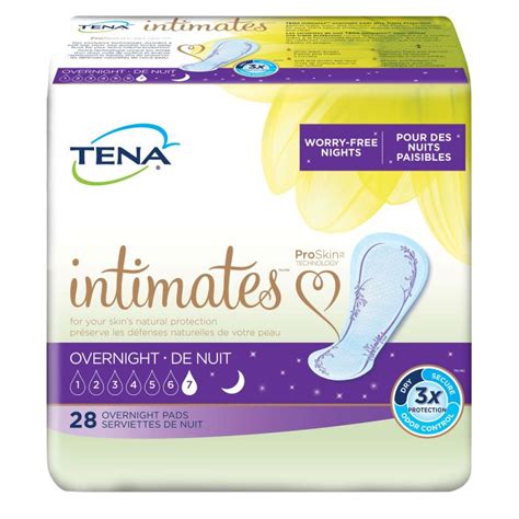 Tena Intimates Overnight Adult Incontinence Bladder Control Pad 16