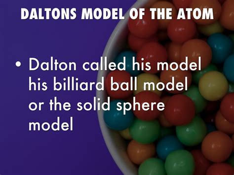 Daltons Billiard Ball Model History Of The Atom Sutori Ippolito