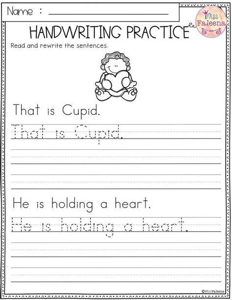 Free Handwriting Improvement Worksheets