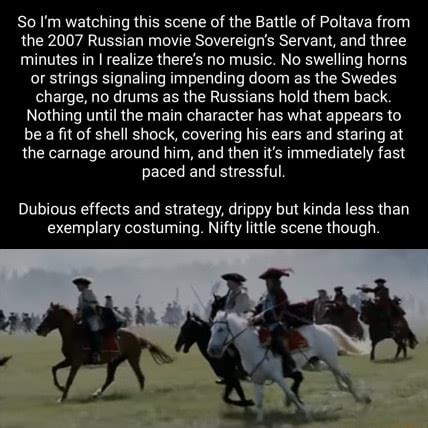 So I M Watching This Scene Of The Battle Of Poltava From The