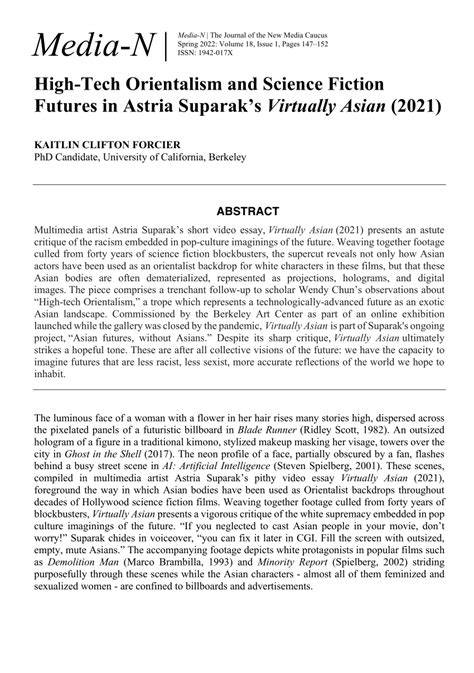Pdf High Tech Orientalism And Science Fiction Futures In Astria