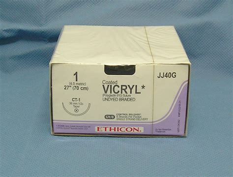 Ethicon Jj40g Vicryl Suture 1 Ct 1 Taper Needle Da Medical