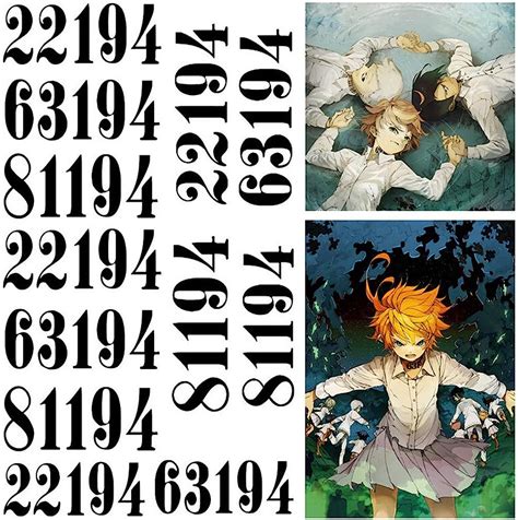The Promised Neverland Phil Gilda Don Ray Norman Emma Cosplay Tatuajes Temporales
