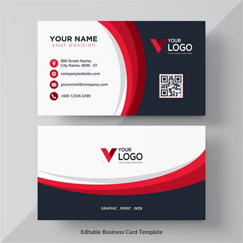 Check spelling or type a new query. Red shape visit card - Download Free Vectors, Clipart Graphics & Vector Art