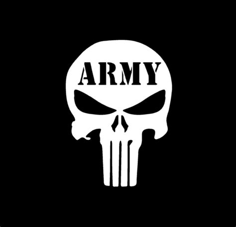 Punisher Skull Army Vinyl Decal