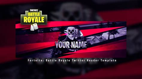 New Fortnite Battle Royale Header Template Fortnite Twitter Template