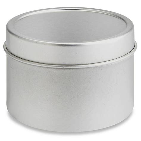 Deep Metal Tins Round 4 Oz Solid Lid S 17906 Metal Tins Tin