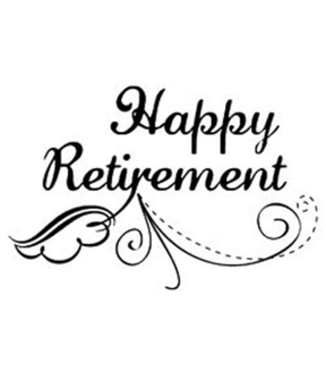 Magenta Cling Stamps Happy Retirement Jo Ann Heartfelt Quotes