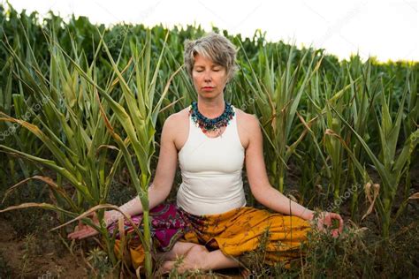 Mature Woman Outdoors Stock Photo By Skat