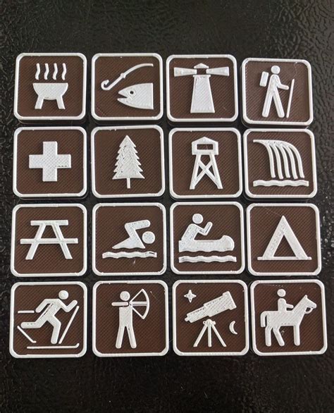 State And National Park Symbol Magnet By Wattsforlunch Map Symbols