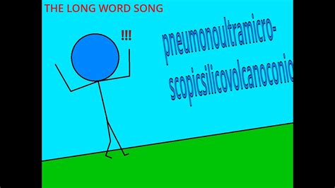 The Long Word Song YouTube