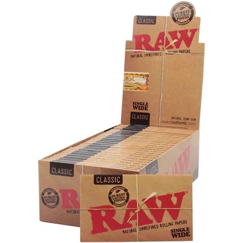Brownwhite Slow Burning Raw Organic Rolling Papers King Size Slim 32