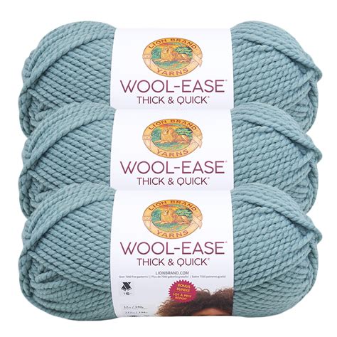 Buy Lion Brand Yarn Wool Ease Thick And Quick Bonus Bundle Charcoal