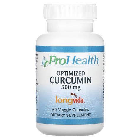 Prohealth Longevity Optimized Curcumin 500 Mg 60 Veggie Capsules