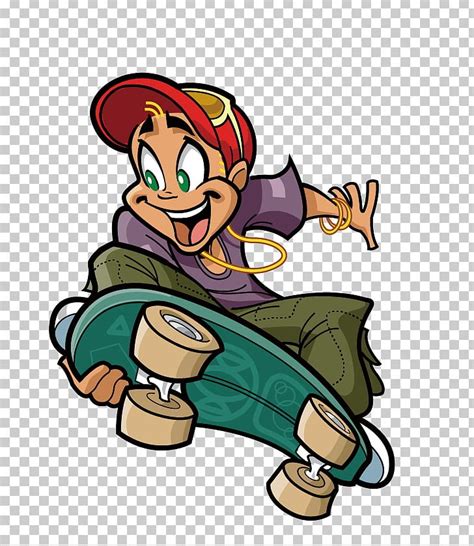 Skateboarding Cartoon Png Clipart Boy Cartoon Characters Character