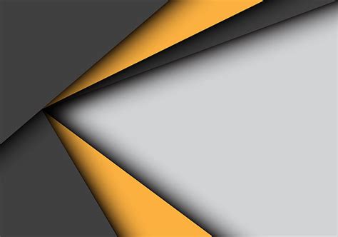 Hd Wallpaper Line Yellow Grey Background Geometry Design