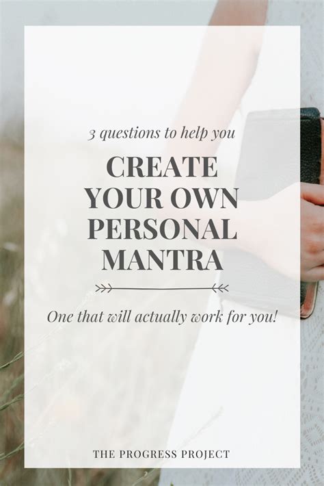Ep 119 How To Create Your Own Personal Mantra The Progress Project