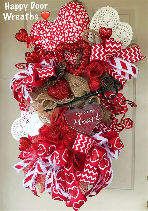 Key To My Heart By Happy Door Wreaths Valentines Day Holiday