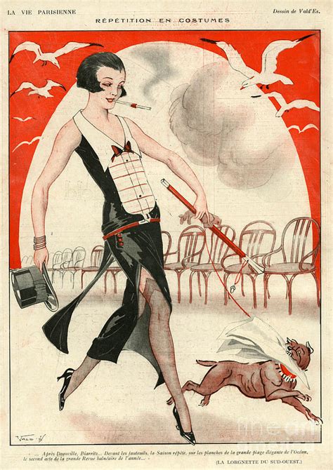 La Vie Parisienne 1920s France Valdes Drawing By The Advertising