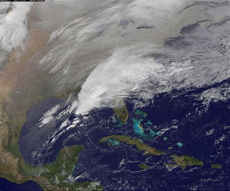 Satellite Shows Major Winter Storm Hitting The Us South Flickr