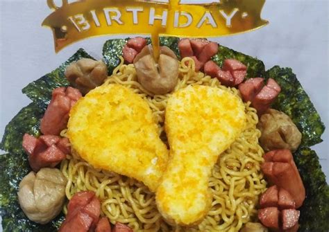 4 Langkah Resep Indomie Birthday Cake Yang Sederhana