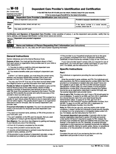 W10 Form Fill Out And Sign Online Dochub