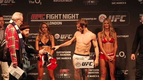 Fight Night London Gustafsson Vs Manuwa Official Weigh In Youtube
