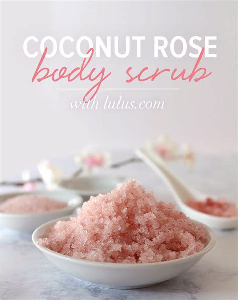 Diy Coconut Rose Body Scrub Musely