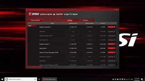 Msi Driver And App Center For Windows 10 Pc Free Download Best Windows
