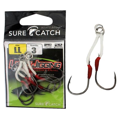 Sure Catch Micro Jig Assist Dual Rig Fishing Hooks