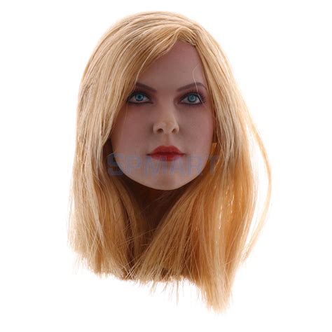 16 Scale Blonde Long Hair Head Sculpt For 12 Female Hot Toys Phicen