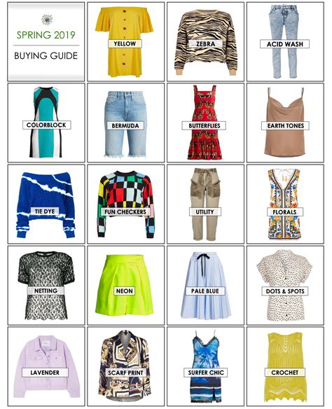 spring 2019 clothing guide is here