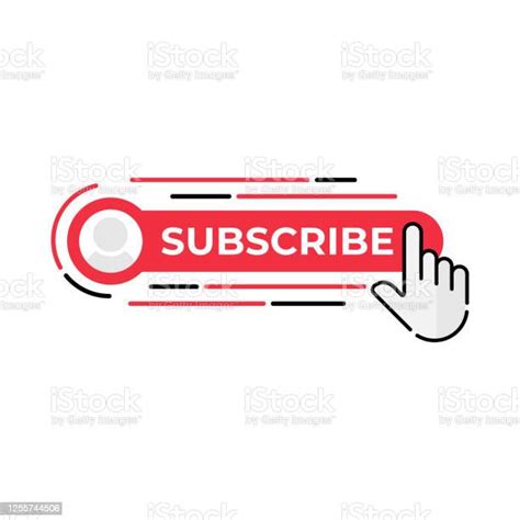 Subscribe Button Icon For Social Media Subscribe Icon Button Vector