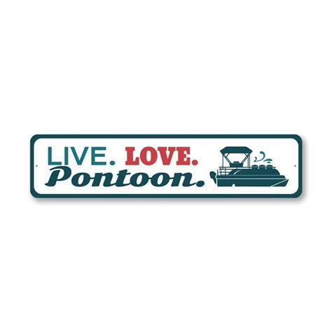 Live Love Pontoon Sign — Thirdtube Wholesale Llc Featuring The Poly