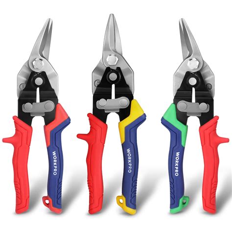 3 Piece Aviation Tin Snips Set Workpro® Tools