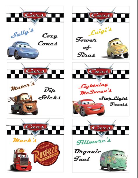 disney cars party printables free free printable templates