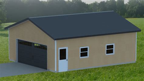 Double Garage 001 Building Plans 24 X 28 Door On Etsy