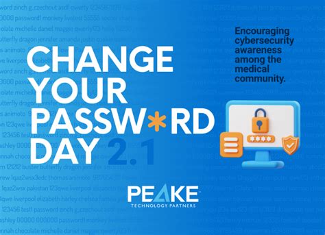 Peakes Official Guide To Change Your Password Day Peake Technology