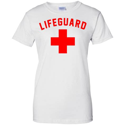 Lifeguard Red And White Certified Swimming Pool Menwomen T Shirt Teeever T Shirts For Women