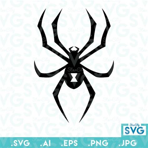 Black Widow Svg Vector File Vector Cutting File Svg Cutting Etsy